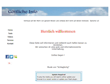 Tablet Screenshot of goettliche.info